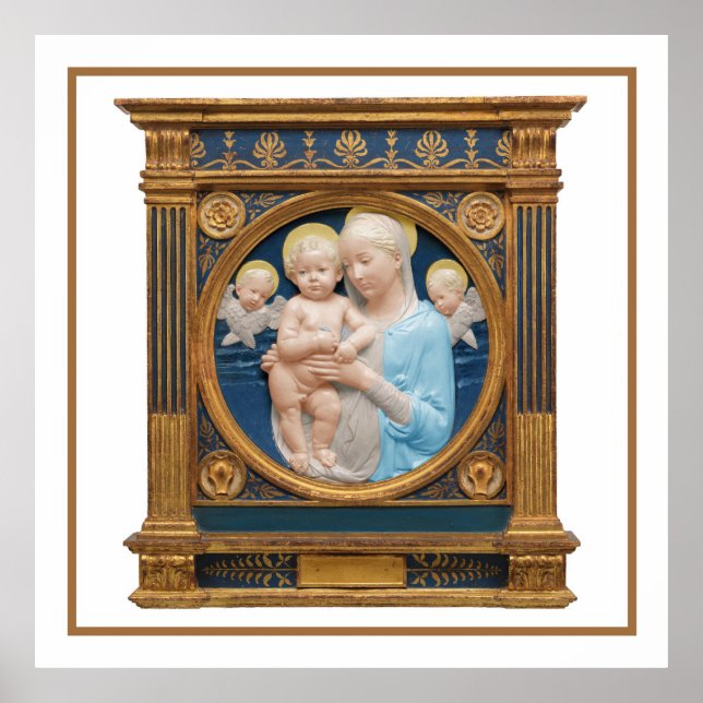 Andrea Della Robbia c1485 Madonna and Child  Poster (Front)