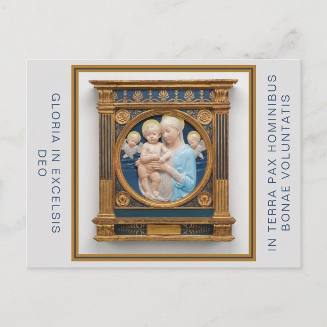 Andrea Della Robbia Christmas postcard (Front)