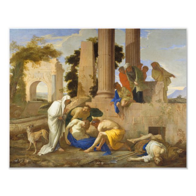 Andrea di Lione - Tobit Burying the Dead Photo Print (Front)