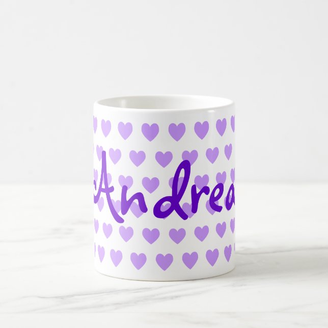 Andrea in Purple Coffee Mug (Center)