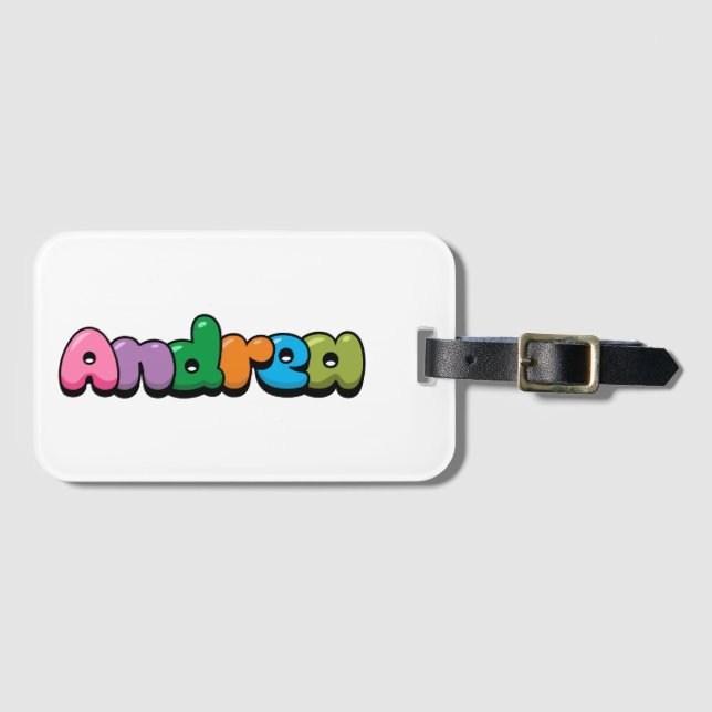 Andrea Luggage Tag (Front Horizontal)