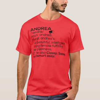 Andrea Name Definition Andrea Female Name T-Shirt