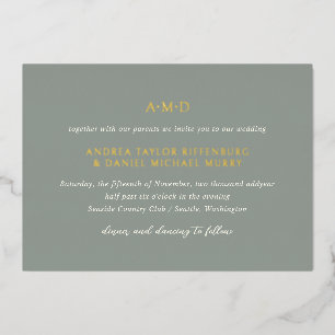 Andrea Sage Green Elegant Wedding