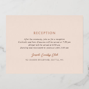 Andrea Tan Elegant Wedding Foil Enclosure Card