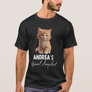 ANDREA'S Official Cat Sleep Pyjama T-Shirt