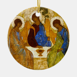 Andrei Rublev , “ Holy Trinity ” Ceramic Ornament