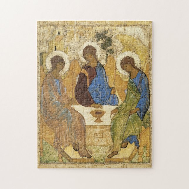 Andrei Rublev Iconic Trinity Angels Abraham Bible Jigsaw Puzzle (Vertical)