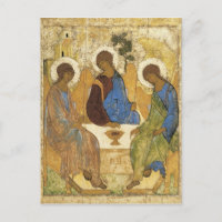 Andrei Rublev Iconic Trinity Angels Abraham Bible