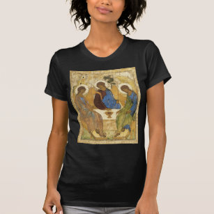 Andrei Rublev Iconic Trinity Angels Abraham Bible T-Shirt