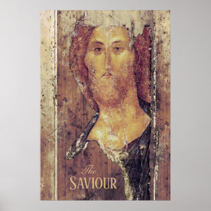 Andrei Rublev The Saviour Christ the redeemer Icon Poster