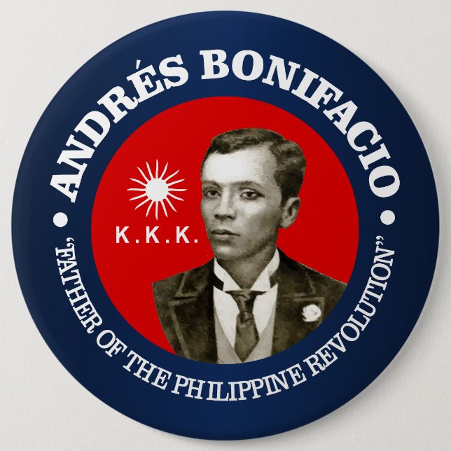 Andres Bonifacio 6 Cm Round Badge (Front)