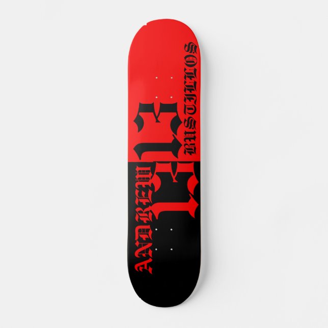andrew bustillos team board skateboard (Front)