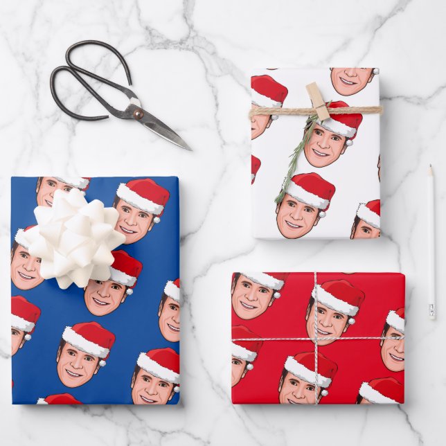 ANDREW CUOMO Christmas Wrapping Paper Sheet (Front)