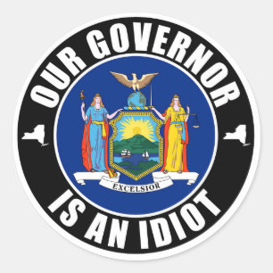 Andrew Cuomo is an idiot Classic Round Sticker
