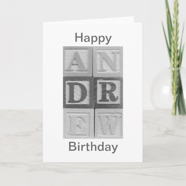 Andrew Happy Birthday Card (Front)