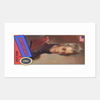 Andrew Jackson Baseball Card Rectangular Sticker