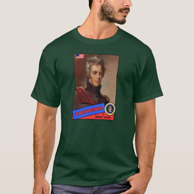 Andrew Jackson Baseball Card T-Shirt (Front)