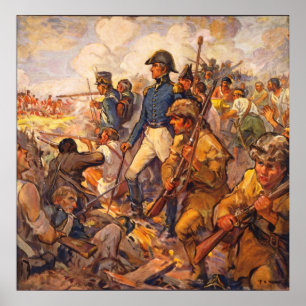 Andrew Jackson During the Battle of New Orleans Poster