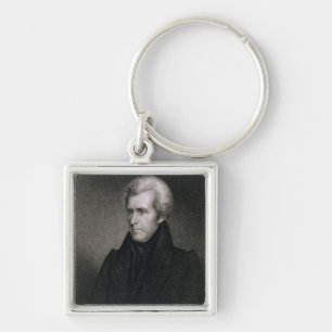 Andrew Jackson (engraving) Key Ring