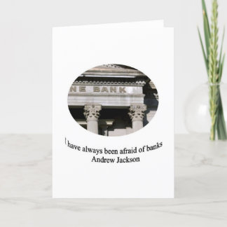 Andrew Jackson with quote Card