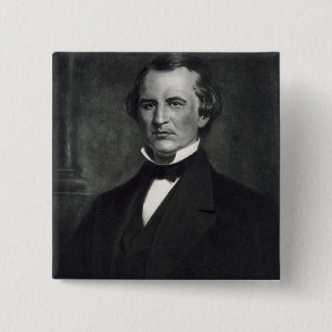 Andrew Johnson (1808-75), 17th President of the Un 15 Cm Square Badge