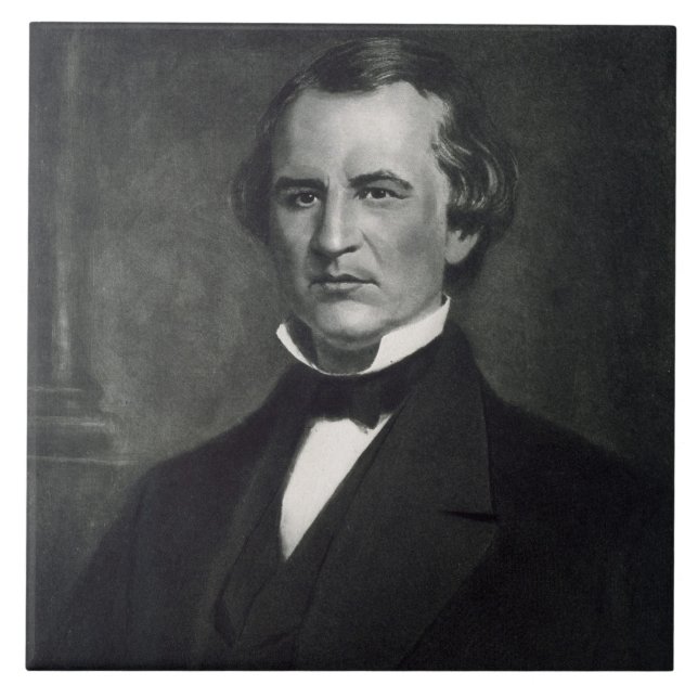 Andrew Johnson (1808-75), 17th President of the Un Tile (Front)