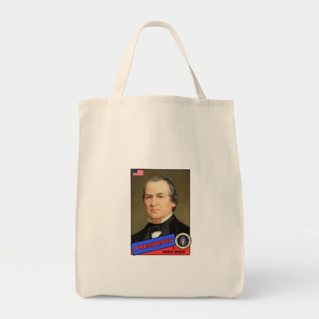 Andrew Johnson Baseball Card Tote Bag (Front)