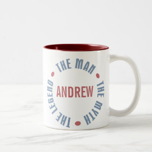 Andrew Man Myth Legend Customisable Two-Tone Coffee Mug