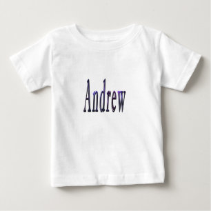 Andrew Name In Nebula Blue, Baby T-Shirt
