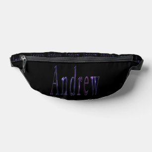 Andrew Name In Nebula Blue, Bum Bags