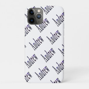 Andrew Name In Nebula Blue, iPhone 11 Pro Case