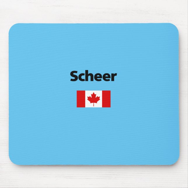 Andrew Scheer Canada Canadian Flag Light-Colour Mouse Pad (Front)