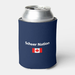 Andrew Scheer Nation Conservative Canada Flag Dark Can Cooler