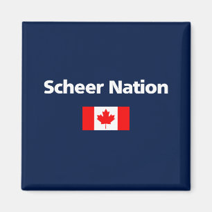 Andrew Scheer Nation Conservative Canada Flag Dark Magnet