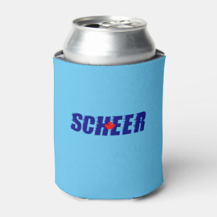 Andrew Scheer Speedy Bold Blue Maple Leaf Colour Can Cooler