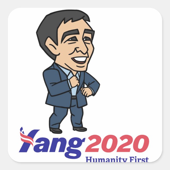 Andrew Yang 2020 Square Sticker (Front)