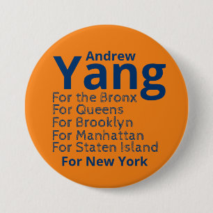 Andrew Yang for Mayor Button