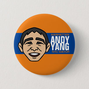 Andrew Yang for NYC Mayor 2021 6 Cm Round Badge