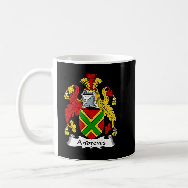 Andrews Coat of Arms  Family Crest  Coffee Mug (Left)