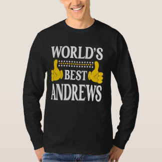 Andrews Surname Team Family Last Name World's Best T-Shirt