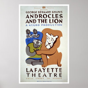Androcles & The Lion 1939 WPA Poster