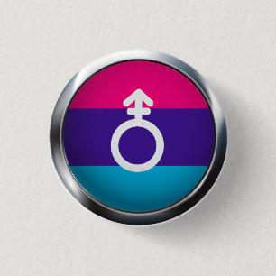 Androgyne 3 Cm Round Badge