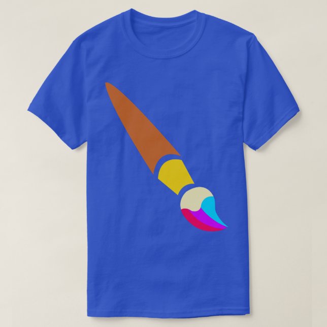 Androgyne Paintbrush T-Shirt (Design Front)
