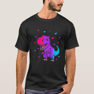 Androgyne Pride Flag Dinosaur Androgyne Flag T-Shirt