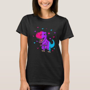 Androgyne Pride Flag Dinosaur Androgyne Flag T-Shirt
