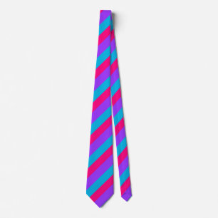 Androgyne Pride Flag Stripes  Tie
