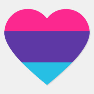 Androgyne Pride Heart Sticker