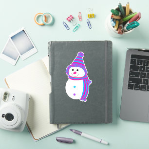 Androgyne Pride Snowman Snowperson Flag Green