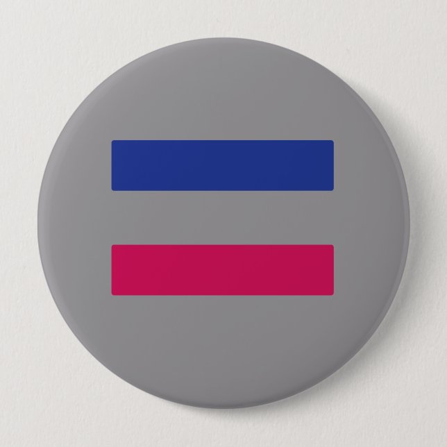 ANDROGYNOUS PRIDE 10 CM ROUND BADGE (Front)