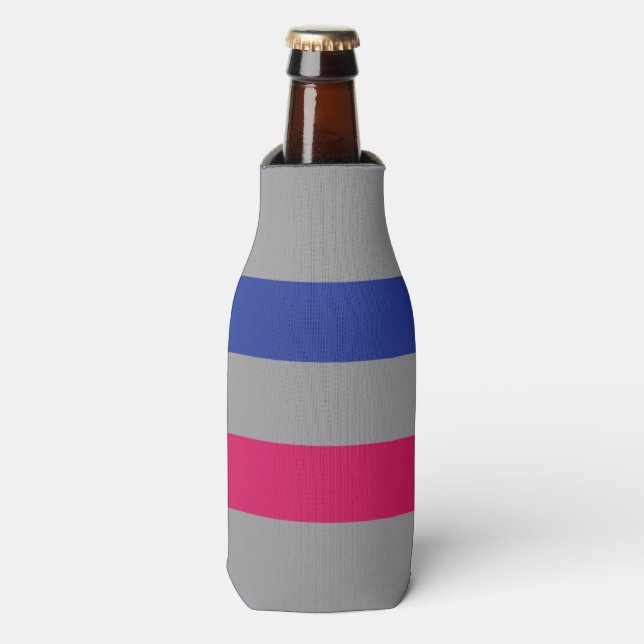 ANDROGYNOUS PRIDE FLAG BOTTLE COOLER (Bottle Front)